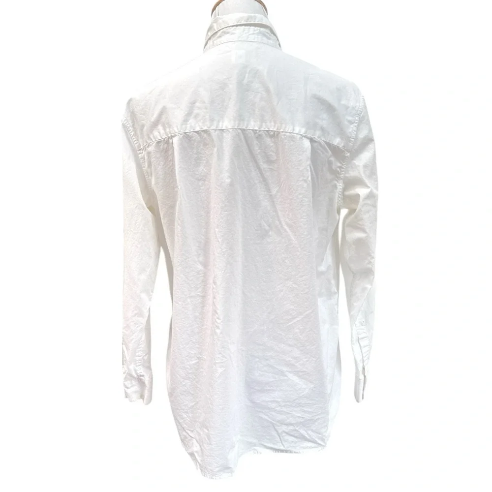 Gap Boyfriend Button Down Shirt White Size Medium - Picture 4 of 9